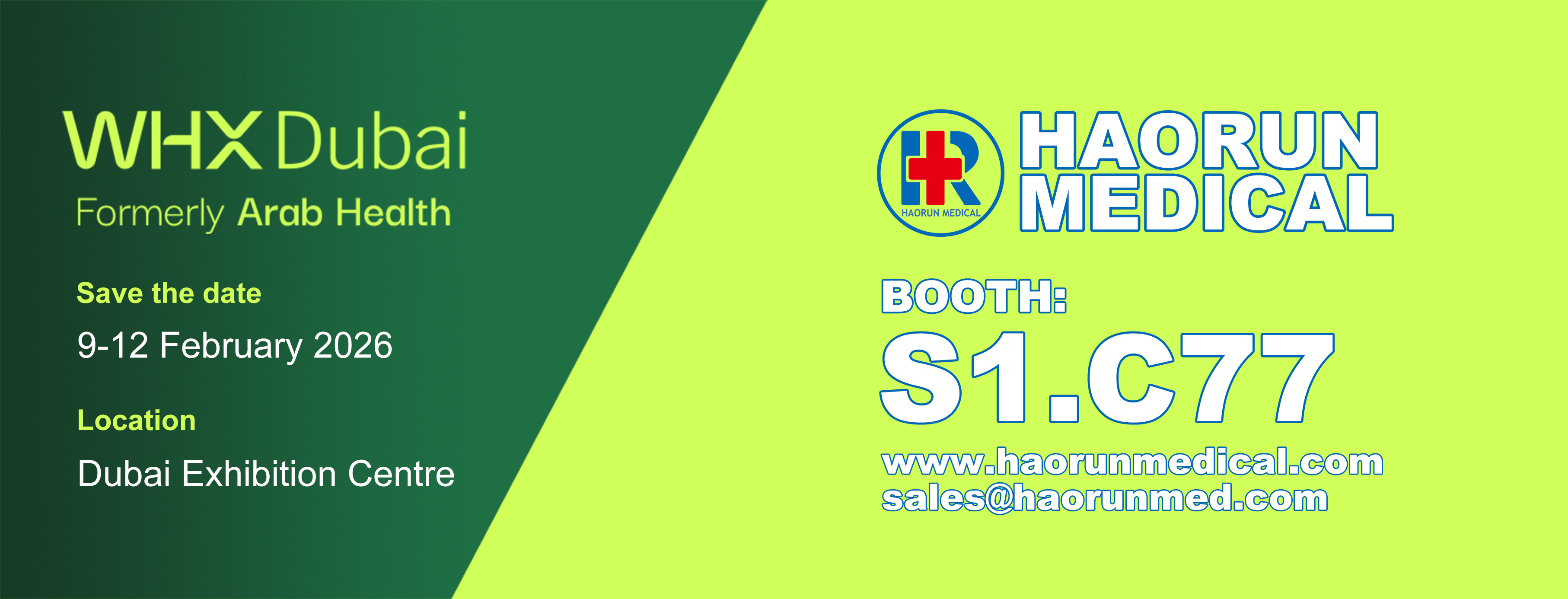 WHX Dubai 2026'da Haorun'u Ziyaret Etmeye Hoş Geldiniz